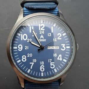 Ironway Tactical Field Watch – Sapphire Crystal, Ultra Thin, Military Style – Ev